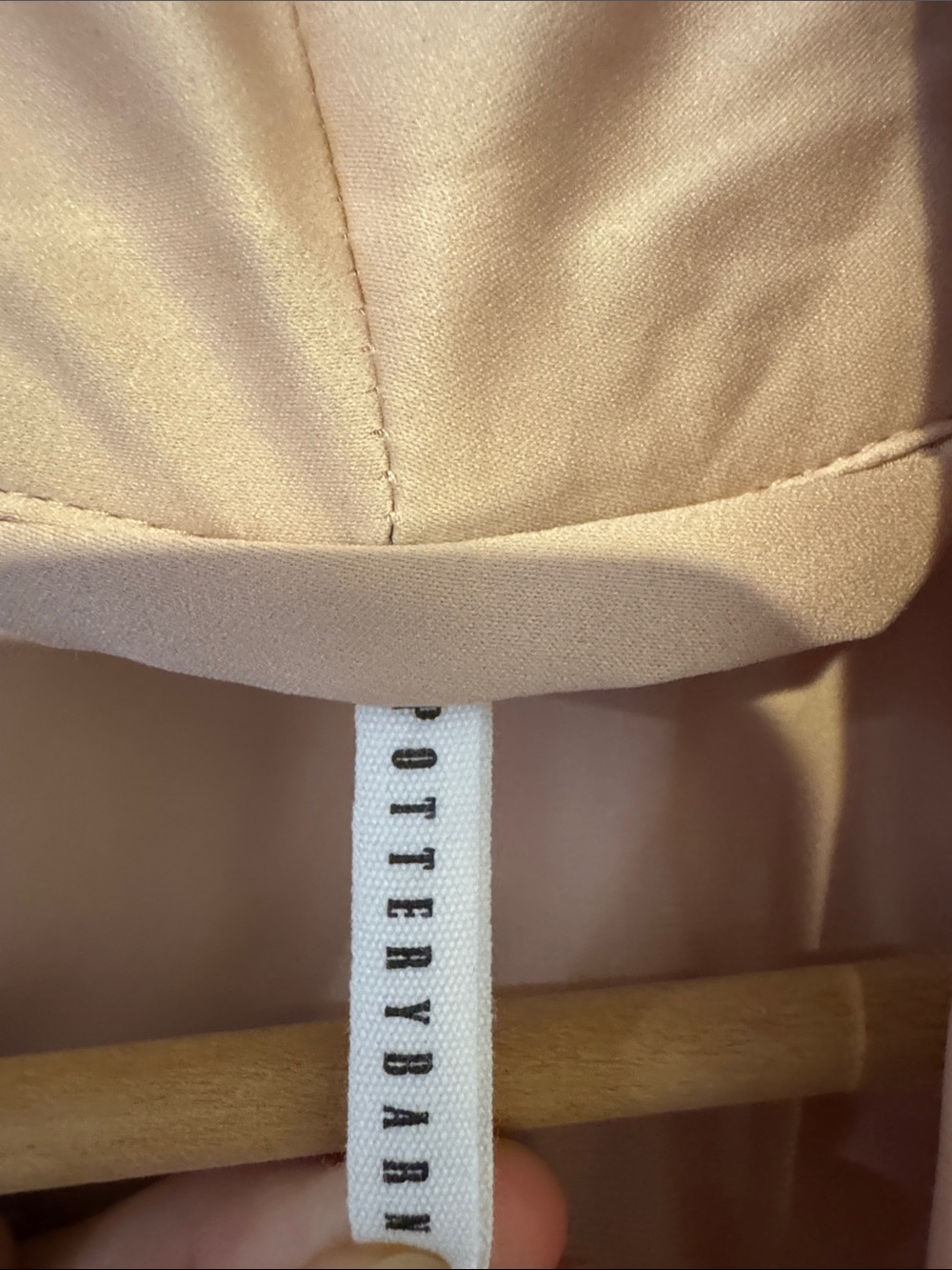 Pottery Barn Blush Pink Satin Robe - Picture 4 of 6